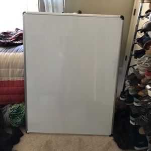 Large magnetic dry erase board + markers/eraser